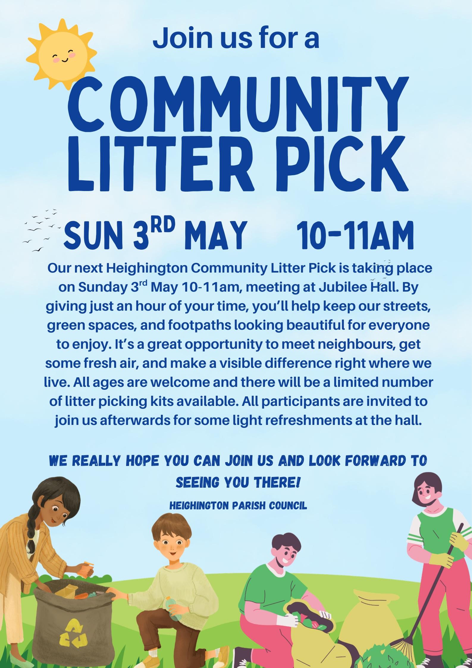 Community litter pick may 2026