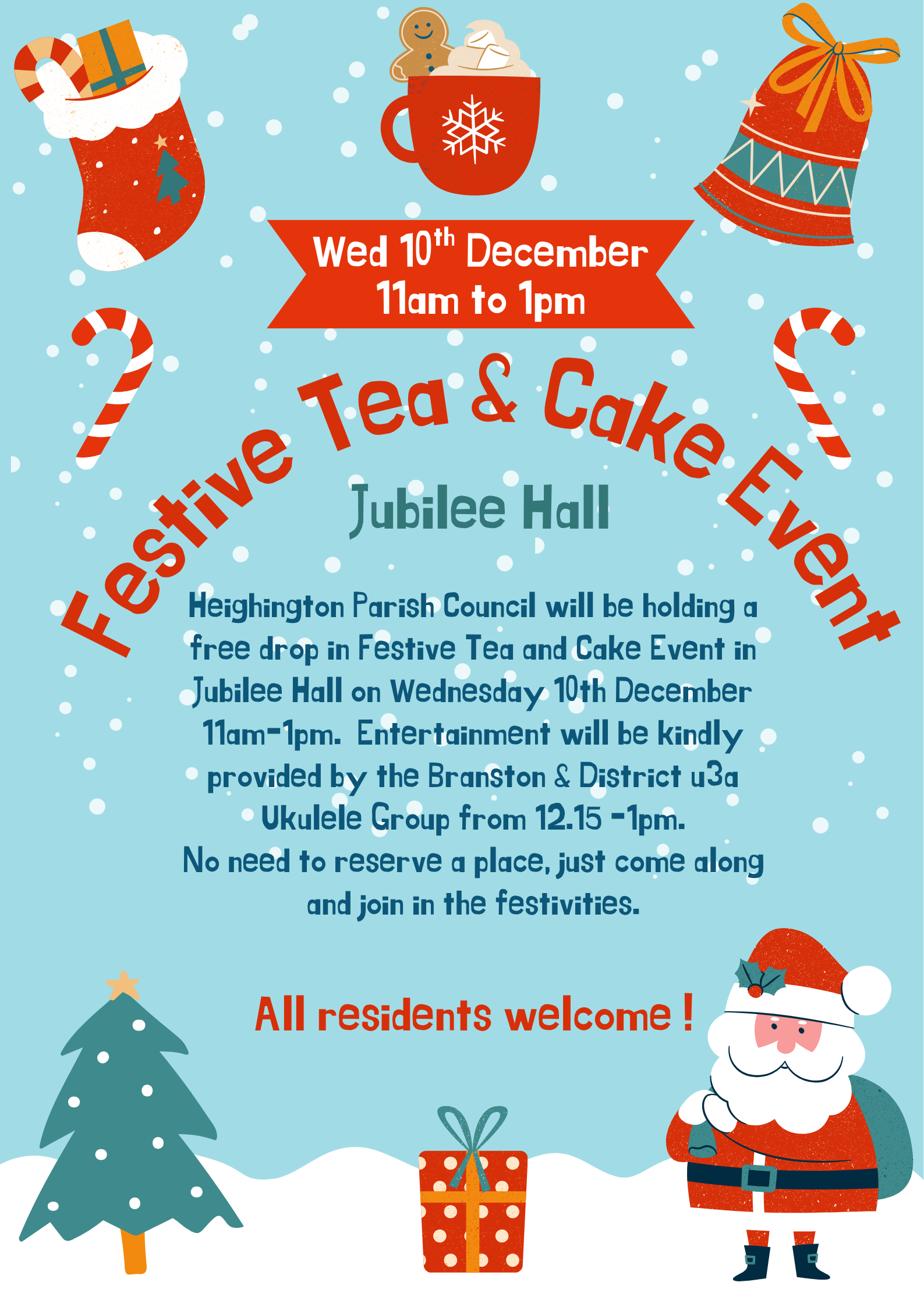 Festive tea and cake 2025