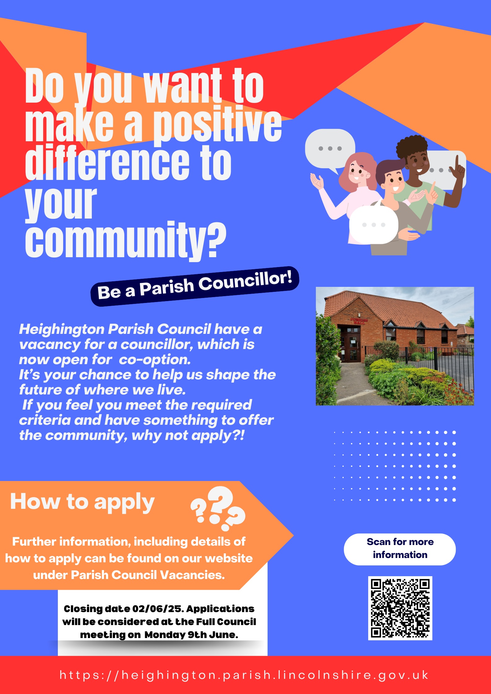 Parish council vacancy may 2025