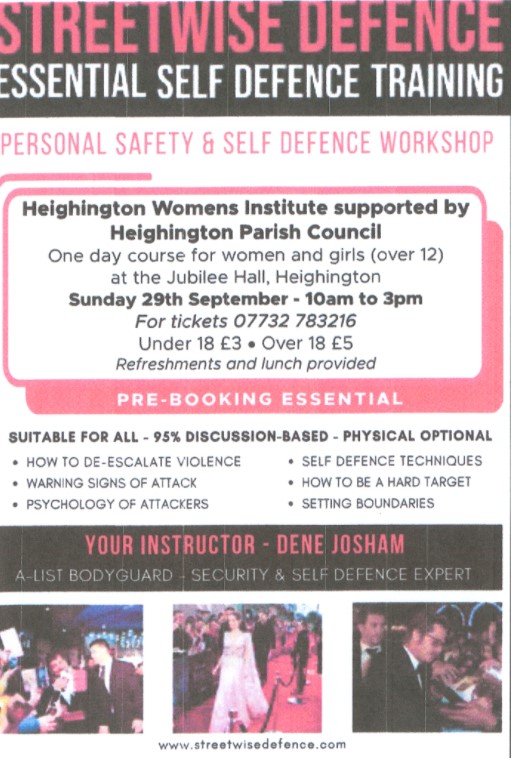 WI self-defence workshop