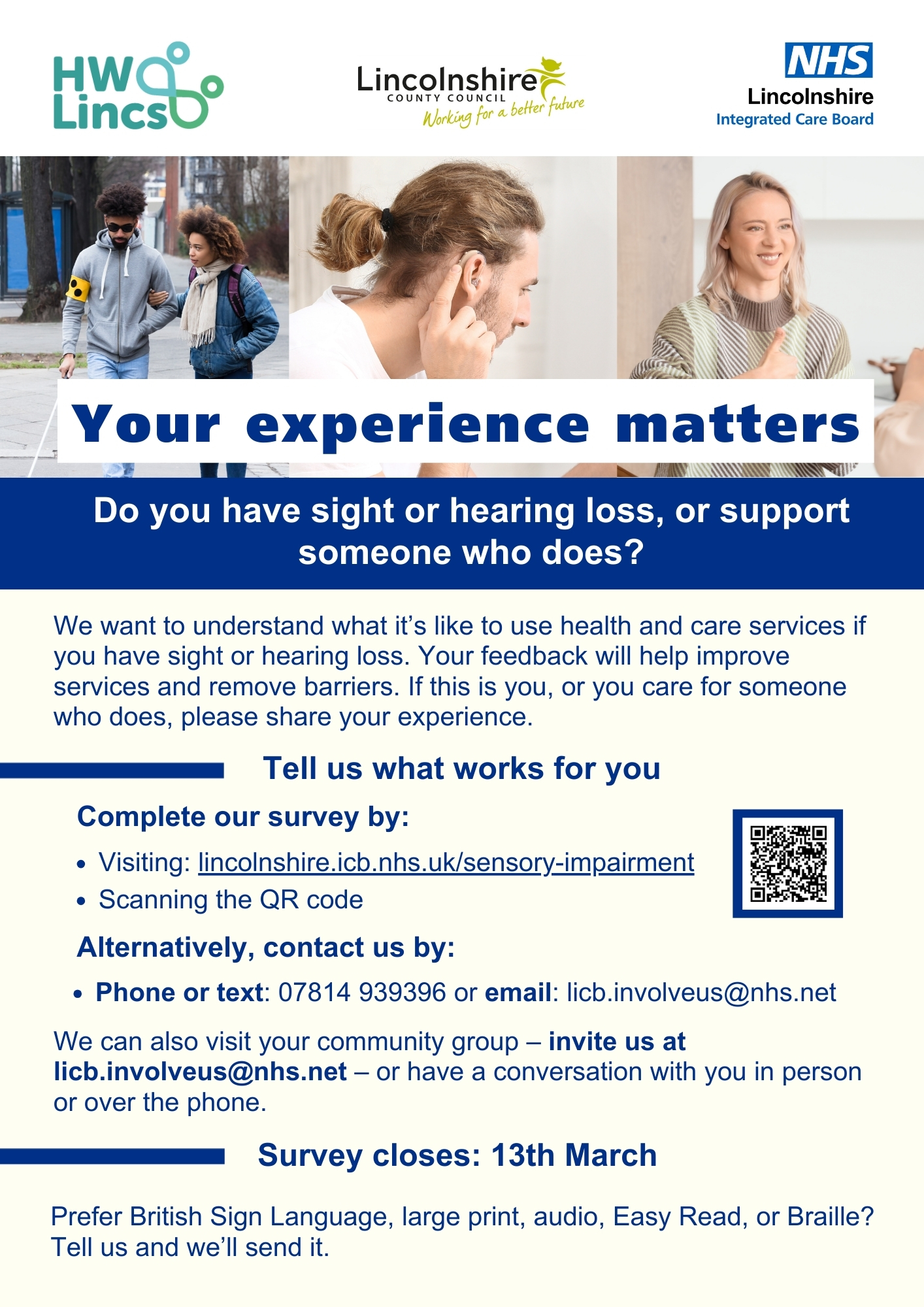 Sensory impairment consultation